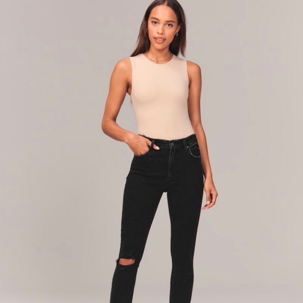 Abercrombie high rise skinny jeans